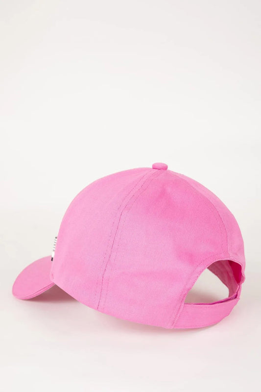 Defacto Women's Pink Cotton Hats