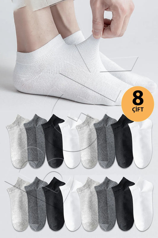 BGK Men's 8 Pairs Cotton Trousers Socks