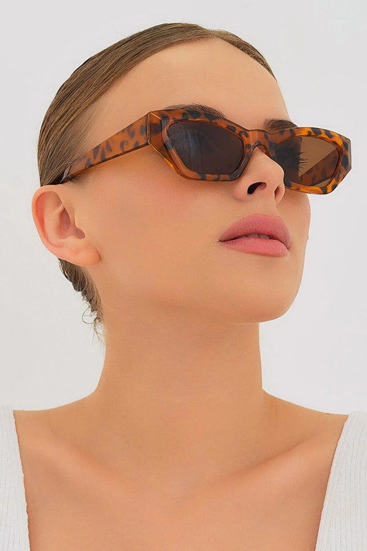 Modalucci Women's Aphrodite Leopard Sunglasses