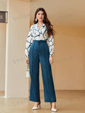 Modely Women's Print Shirt And Trousers Sets