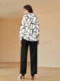 Modely Women's Print Shirt And Trousers Sets