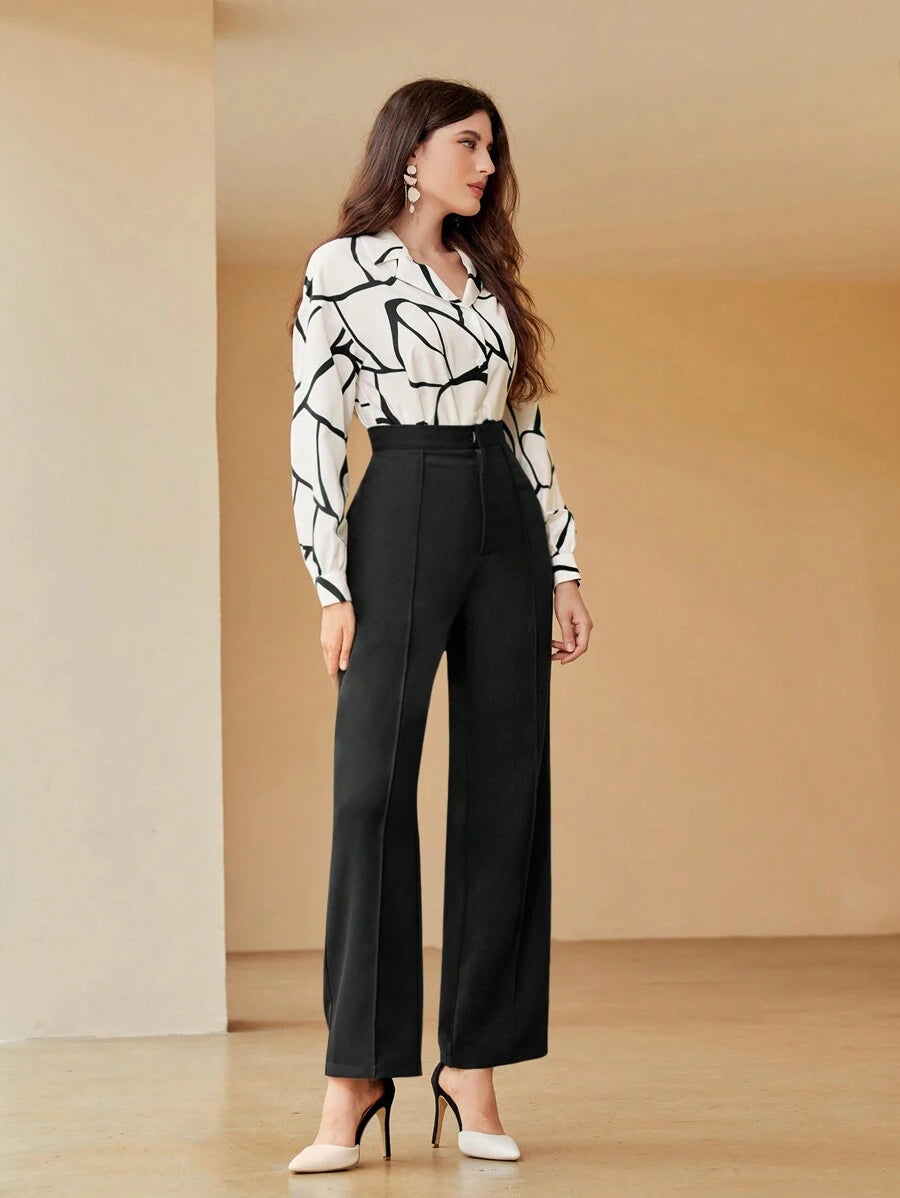 Modely Women's Print Shirt And Trousers Sets