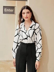 Modely Women's Print Shirt And Trousers Sets