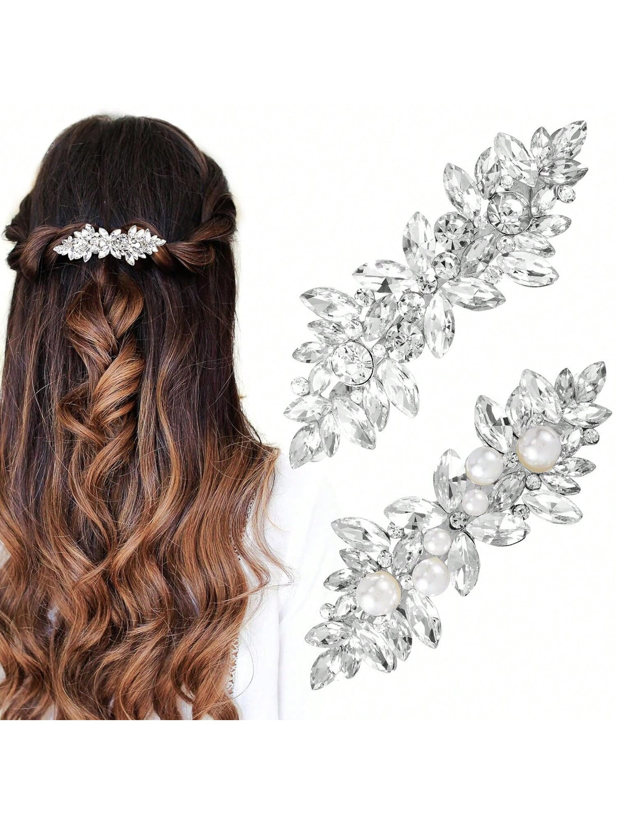5 Pcs Pearl Hair Clip Pearl Pins Elegant Pearls Hair Barrettes Sweet Pearl Clips Gold Bridal