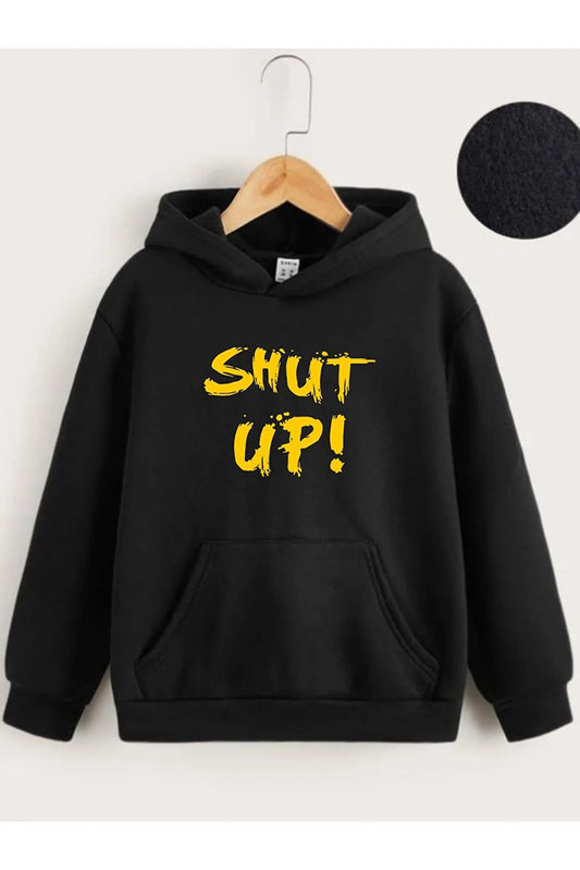 Vask Gril's Hooded Shut Up! printed Sweatshirt