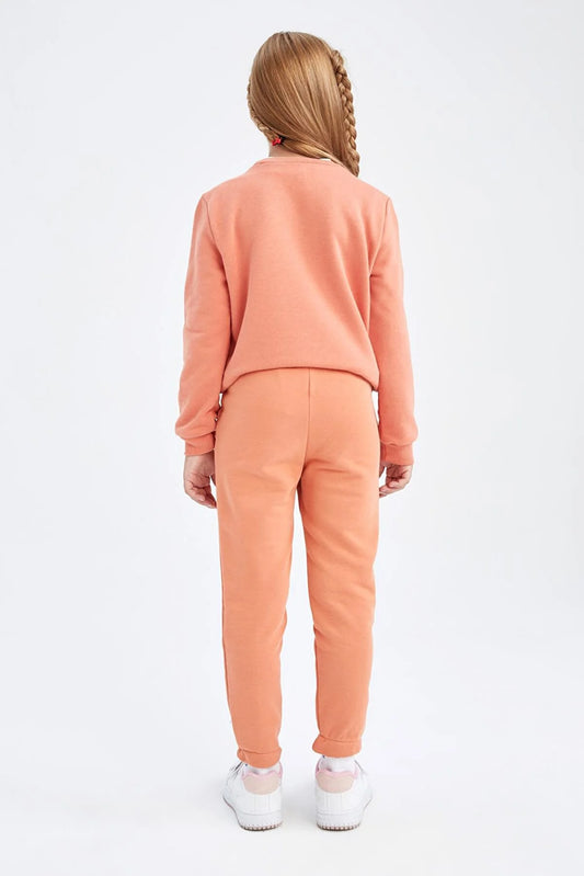 Defacto Girl's Orange School Sweatpants
