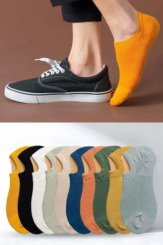 BGK Men's 10-Piece Invisible Sneaker Socks