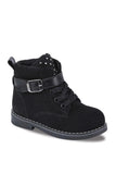 Jump Girl's Black Skin Daily Long Top Thick Sole Sneaker Sports Boots