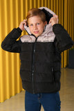 Pina Kids Boy's Black Puffer Coat