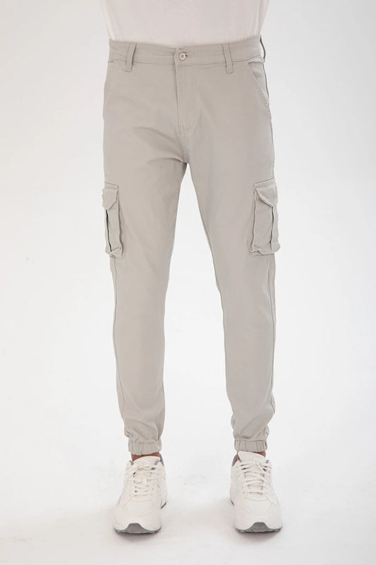 Tarz Cool Men's Grey Cargo Jogger Pants