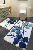 Chandler Home Bathroom Set of 2 Washable Non-Slip Base Bath Mat