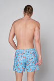 John Frank Men's Patterned Or Printed Swim Shorts