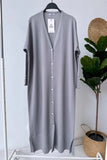 Ka Hijab Women's Maxi Length Buttoned Cardigan Hijabs