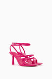 Bershka Women's Slim Strappy Sandals With Ankle Heels