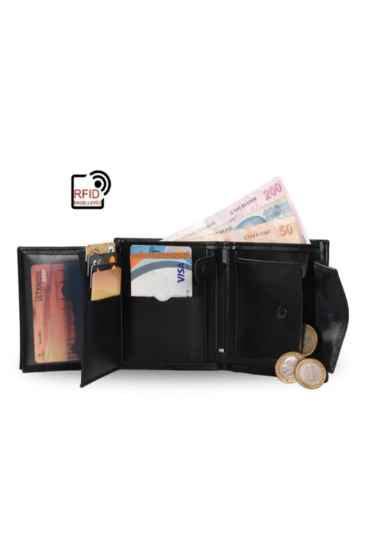 Walle's Polo Classic Model Double Compartment Men's Wallet - Card Holder