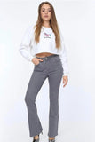 Trendnaturel Oskar Lycra High Gray Spanish Jeans Trousers