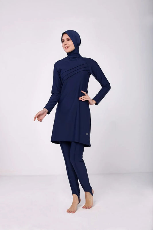 Tesmay Women's 4 Piece Set Water Repellent Lycra  Siwimsuit Hijabs