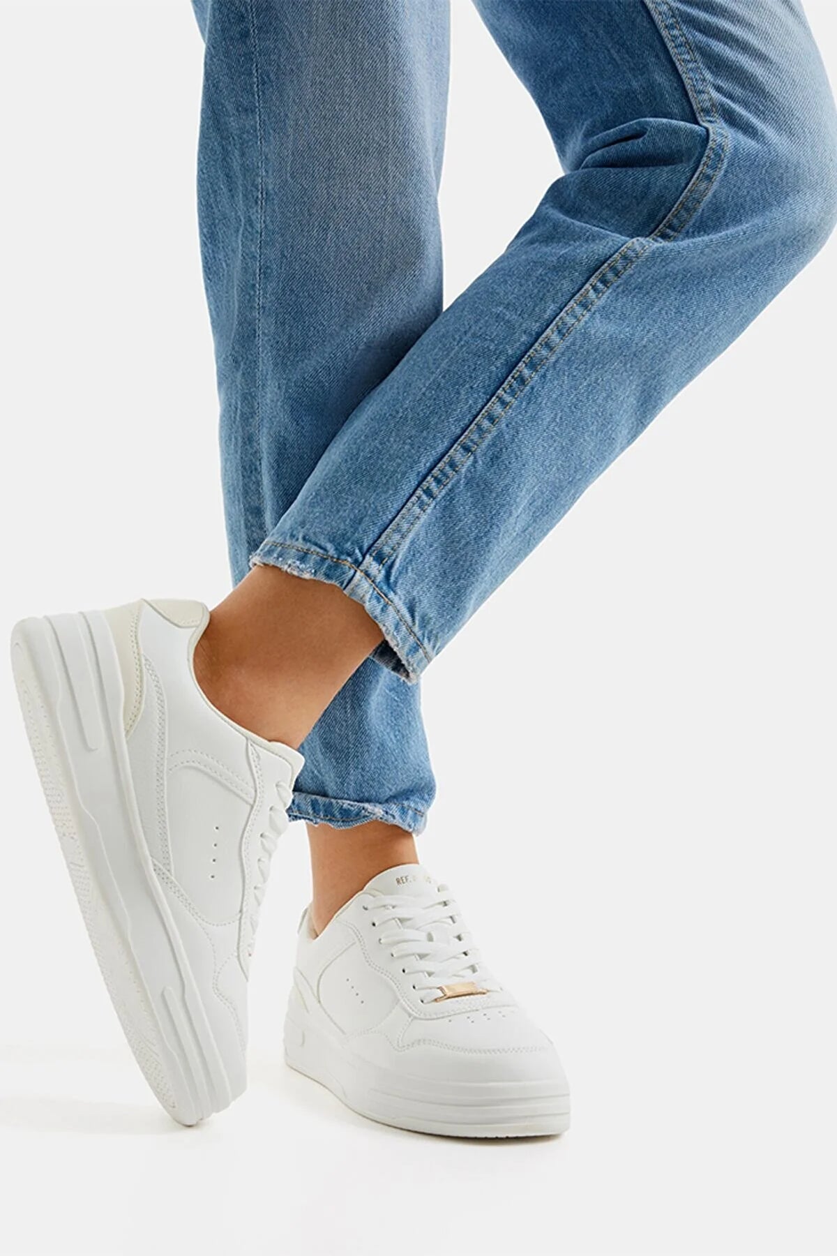 Bershka Women's  Symbol Detailed Sneakers