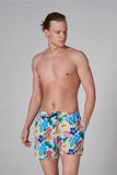 John Frank Men's Multicolor Swim Shorts