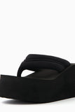 Bershka Women's Quilted Platform Sandals