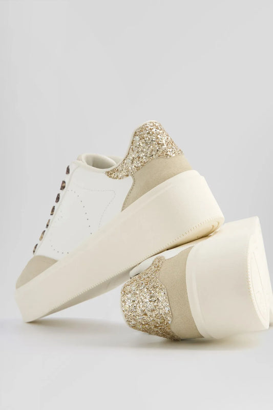 Bershka Women's Patterned And Glitter Detailed Sneakers