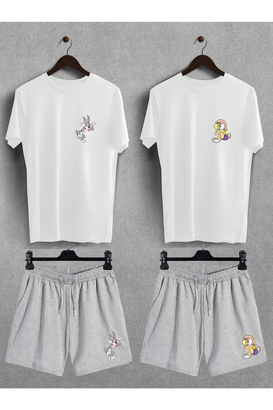 Pear Wear Bugs Bunny Lola Printed Oversize T-Shirt Regular Shorts