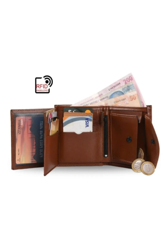 Walle's Polo Classic Model Double Compartment Men's Wallet - Card Holder