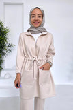 Ka Hijab Women's Slit Detail Double Pocket Sets Hijabs