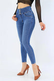 Janes High Waist Lycra Jean Denim Trousers