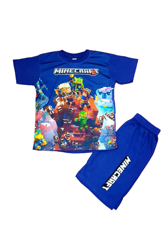 Minecraft Boy's T-Shirt Bottom Top Sets
