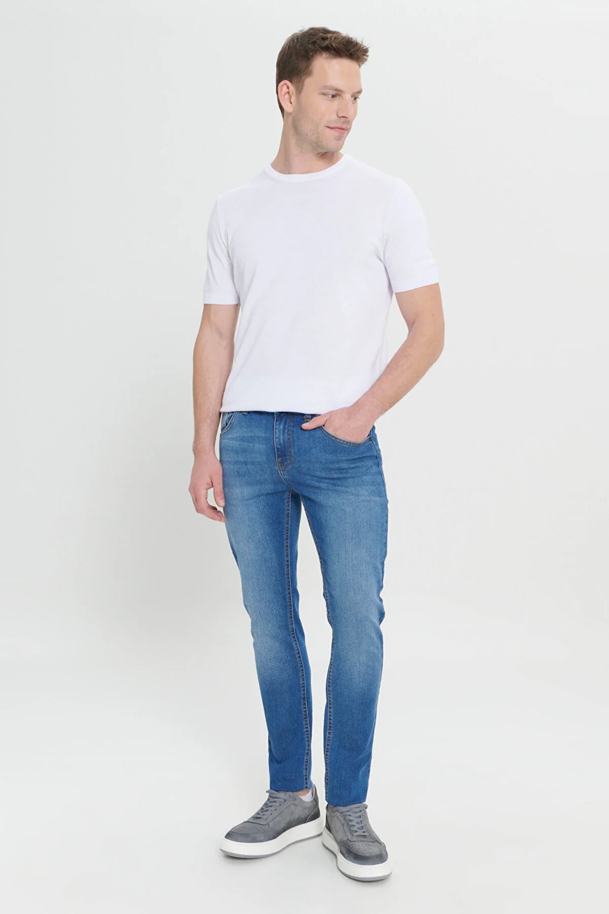 AC&CO Men's Extra Slim Fit Jeans Denim Trousers