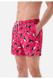 John Frank Men's Patterned Or Printed Swim Shorts