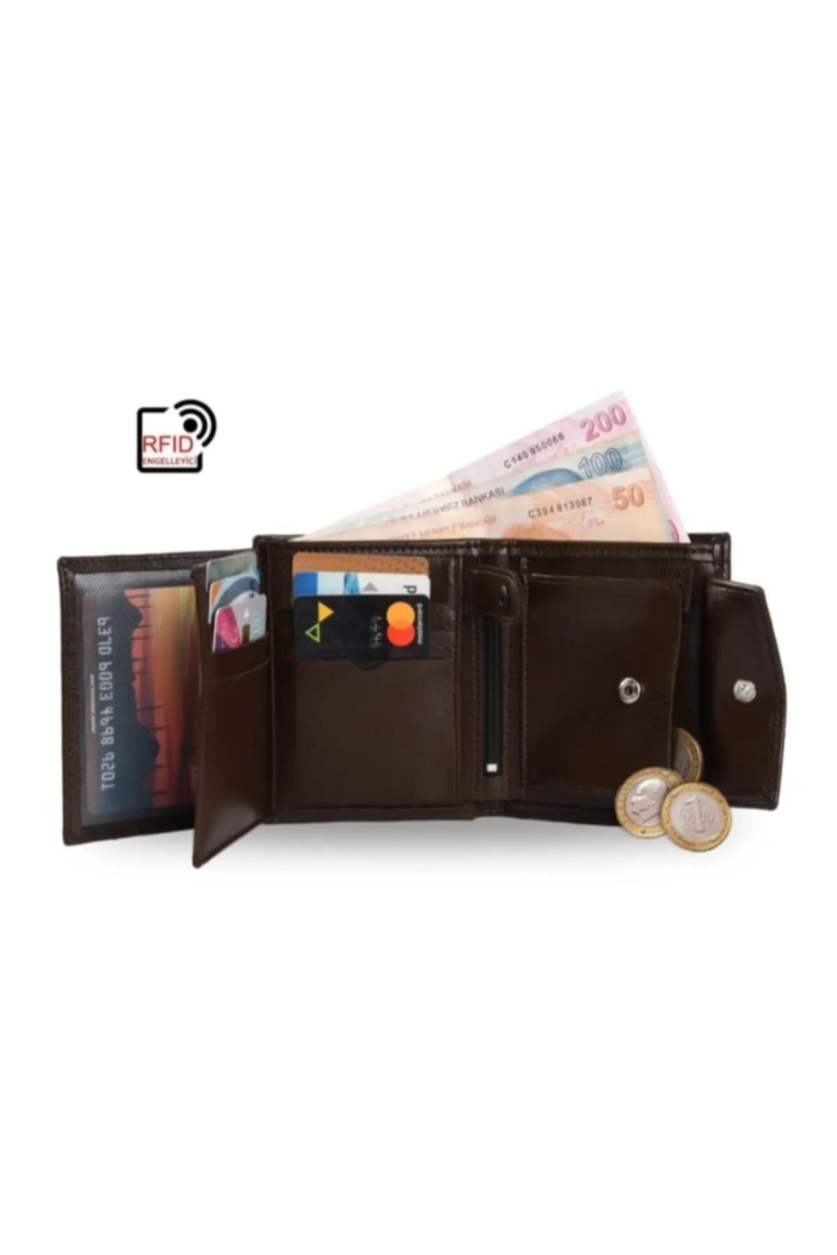 Walle's Polo Classic Model Double Compartment Men's Wallet - Card Holder