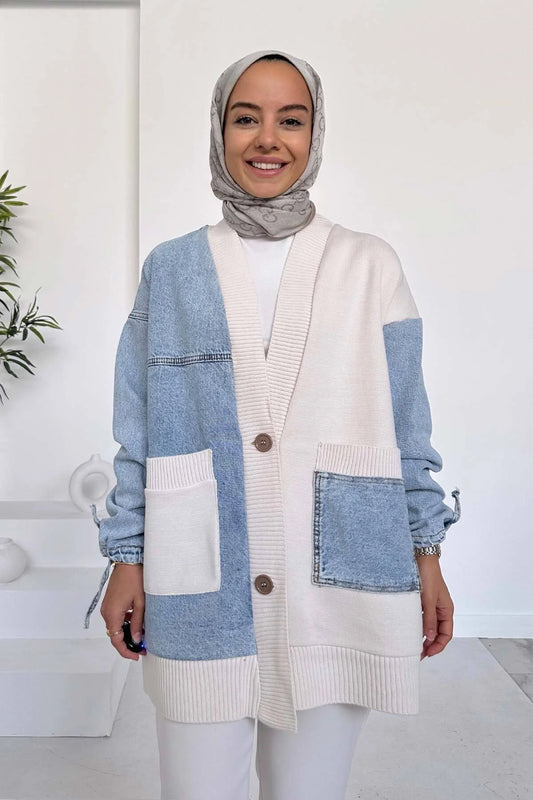 Ka Hijab Women's Double Pocket Design Cardigan Hijabs