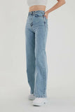 Ramrod Julia Snow Wash Blue Lycra Jeans Palazzo Trousers