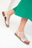 Soho Women's Silver 18812 Sandals