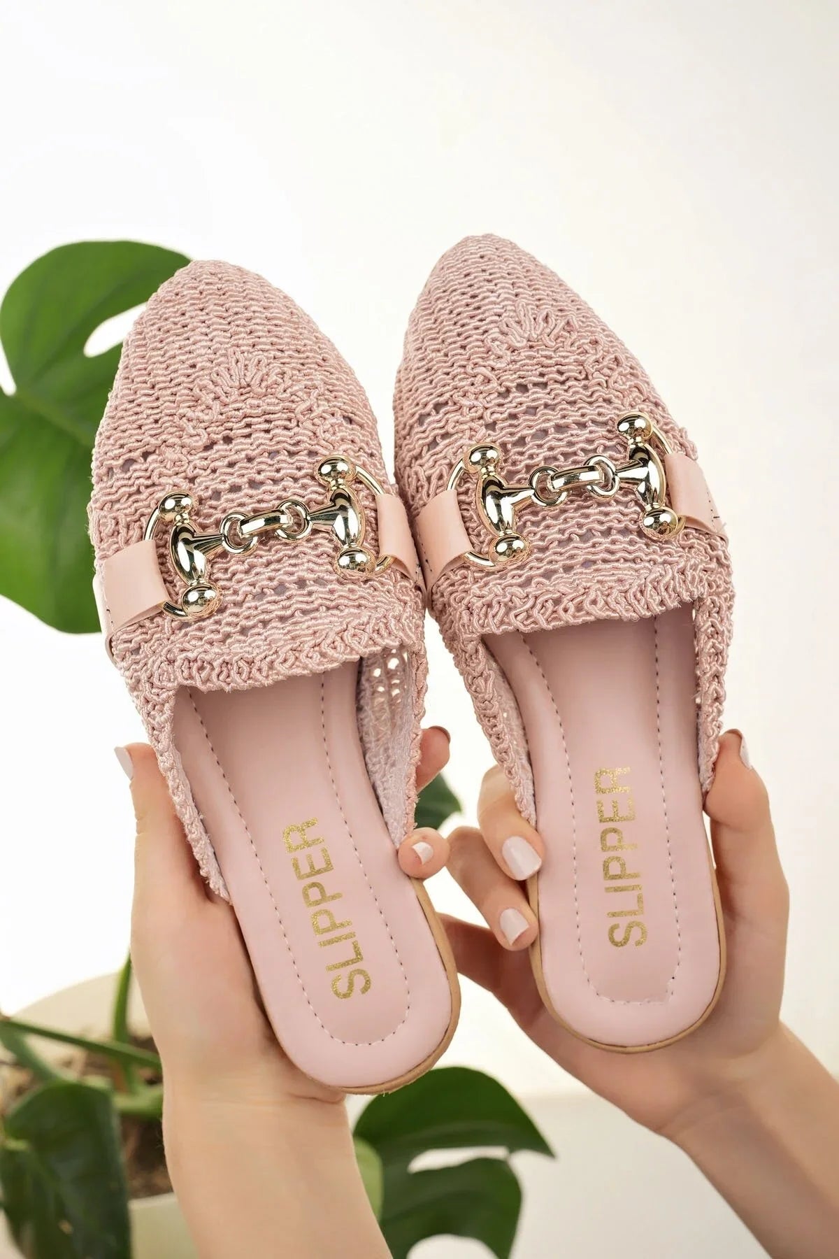 Modafırsat Women's Buckle Detailed Stylish Slippers