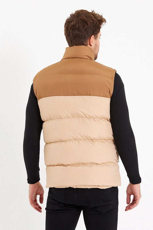 Weyeze Men's Camel Inflatable Vest
