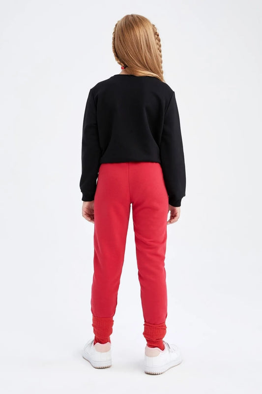 Defacto Girl's Red School Sweatpants