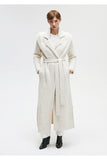 Blue Women's Long White Cardigan