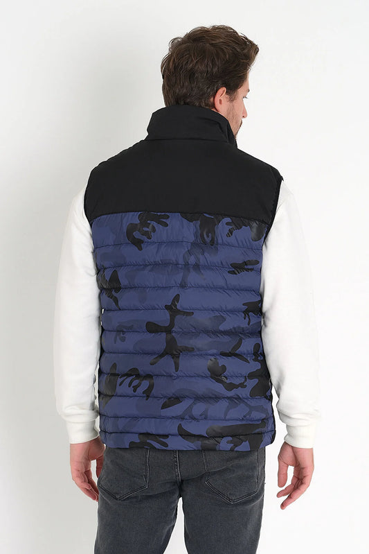 Weyeze Men's Navy Blue Inflatable Vest