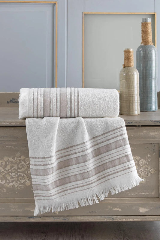 Zeynep Tekstil Bathroom Coffee Trendy 70x140 & 50x90 Bath Towels