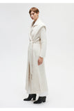 Blue Women's Long White Cardigan