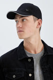 Defacto Men's Black Basic Baseball Hat