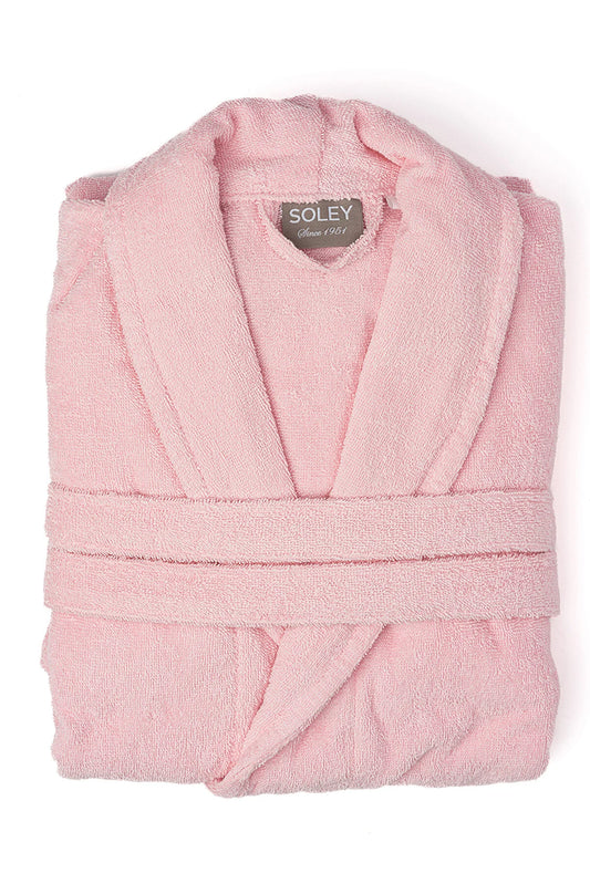 Soley Women's Pink Minerva 100% Cotton Bathrobe
