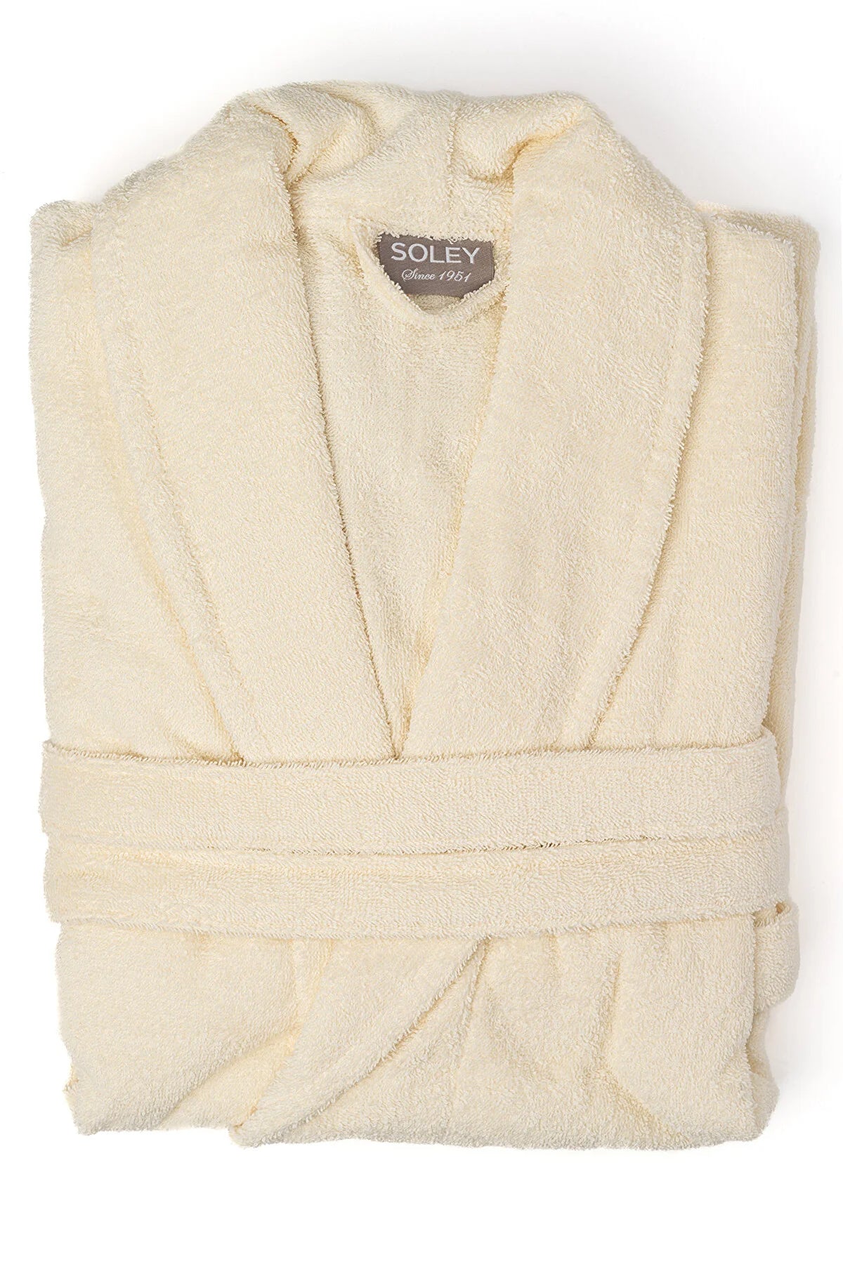 Soley Women's Cream Minerva 100% Cotton Bathrobe