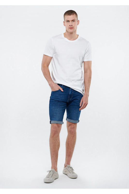 Mavi Men's Navy Blue Tim 90s Jean Shorts