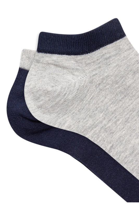 Mavi Men's Black Gray 2-Piece Booties Socks