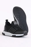 Tonny Black Boy's Black White Sports Shoes