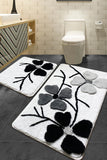 Chandler Home Bathroom Set of 2 Washable Non-Slip Base Bath Mat